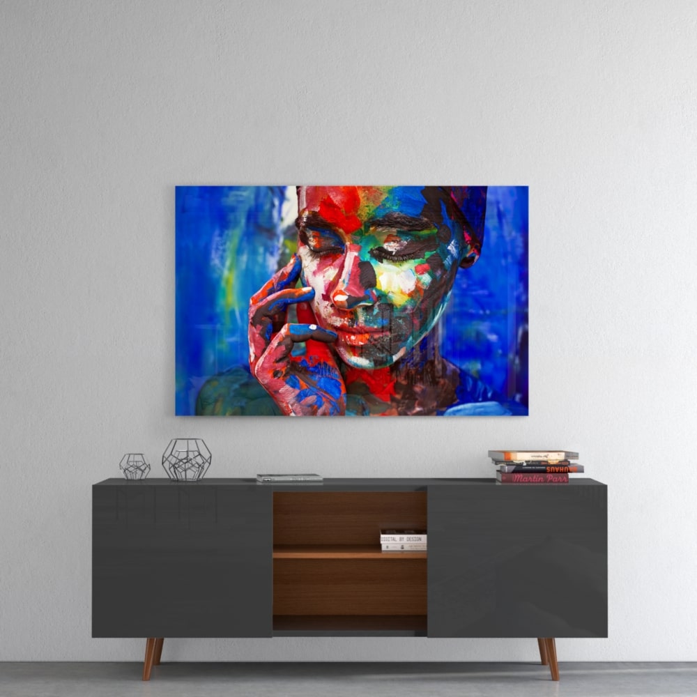 Abstract Colors UV Digital Painted Frameless Glass Wall Art or Decor - Art Gallery EU - 3