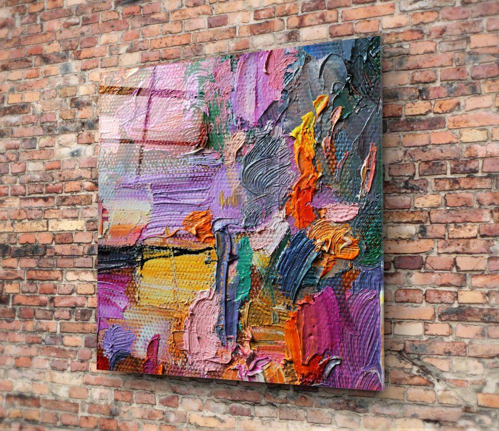 Abstract Glass UV Digital Painted Frameless Glass Wall Art or Decor - Art Gallery EU - 2