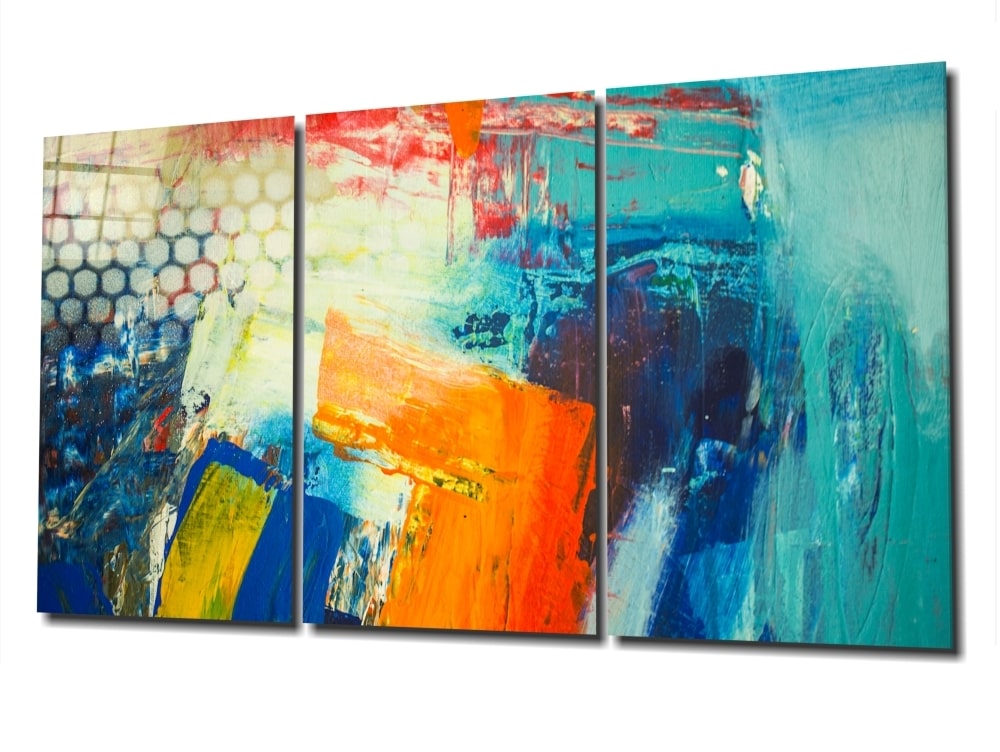 Colorful Brush UV Digital Painted Frameless Glass Wall Art or Decor - Art Gallery EU - 3