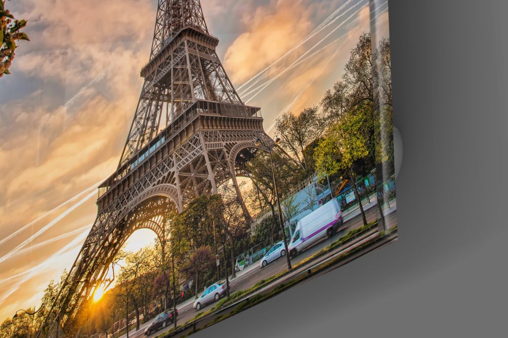 Eiffel Tower UV Digital Painted Frameless Glass Wall Art or Decor - Art Gallery EU - 3