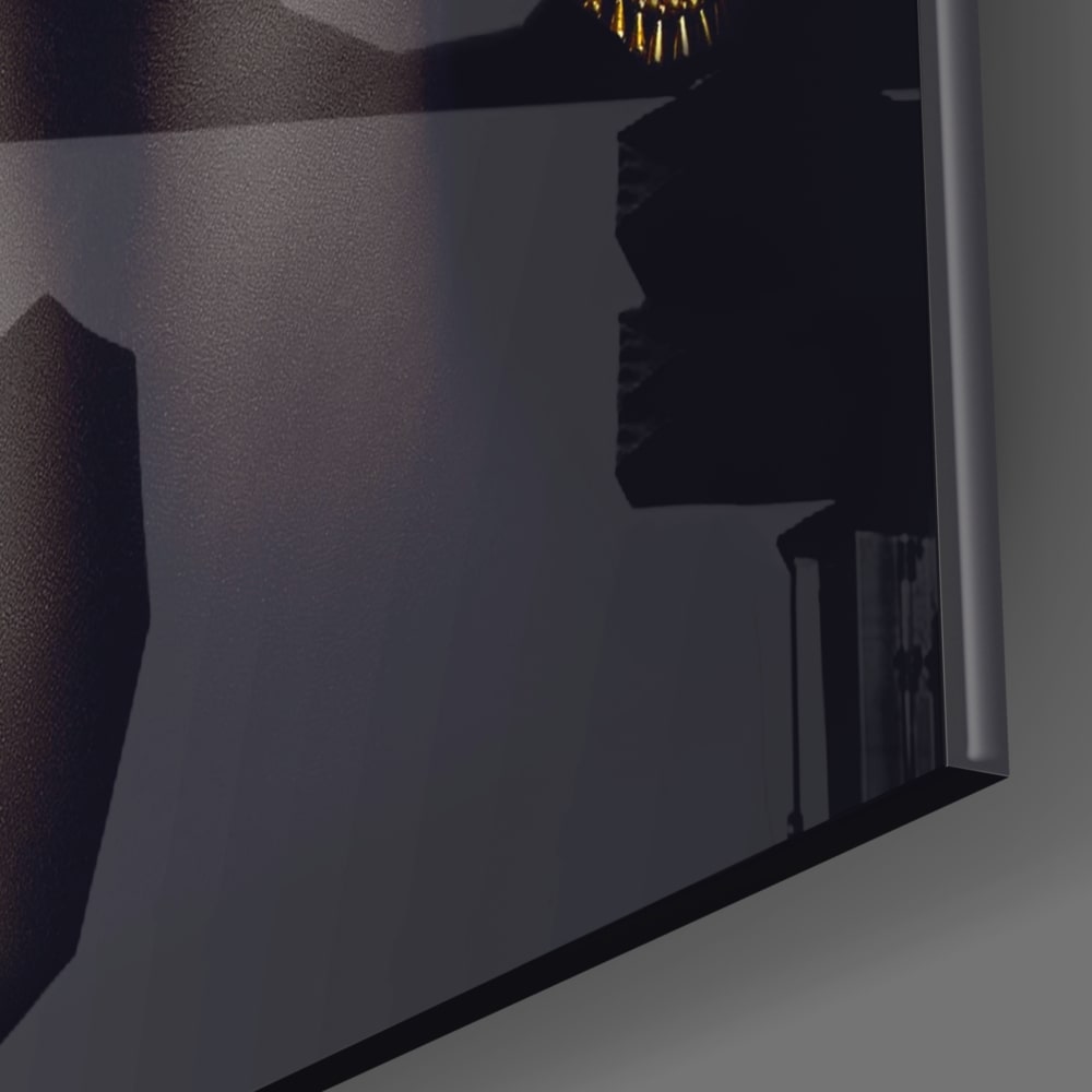 Golden Woman UV Digital Painted Frameless Glass Wall Art or Decor - Art Gallery EU - 1