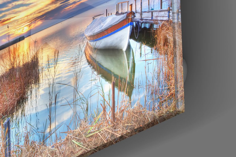 Lake Landscape UV Digital Painted Frameless Glass Wall Art or Decor - Art Gallery EU - 3