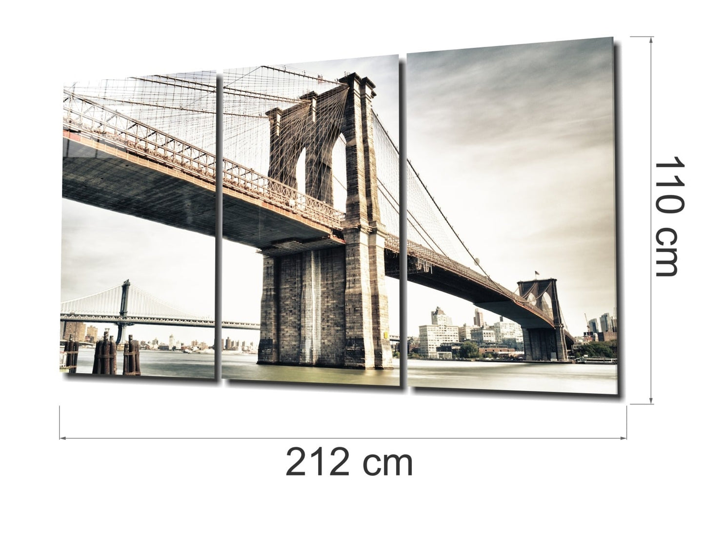 New York UV Digital Painted Frameless Glass Wall Art or Decor - Art Gallery EU - 1