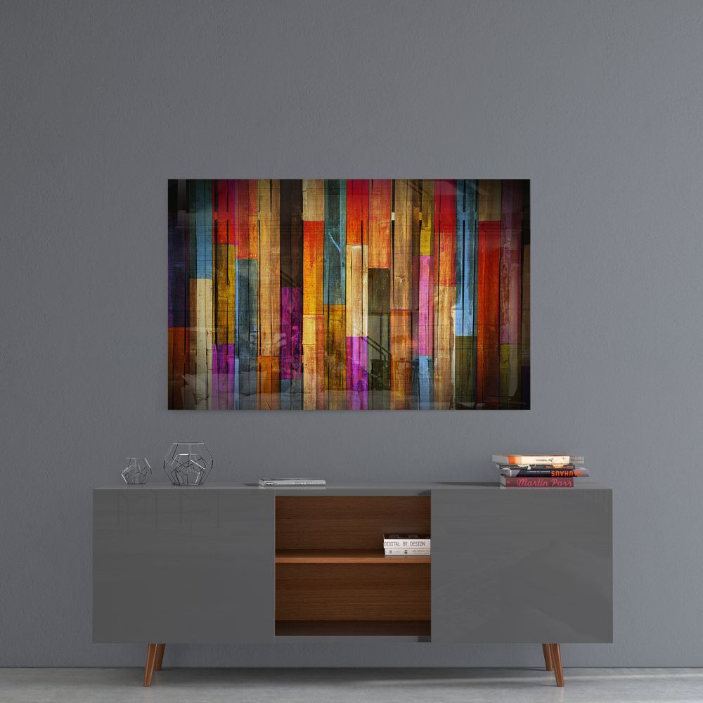 Painted Wood UV Digital Painted Frameless Glass Wall Art or Decor - Art Gallery EU - 3