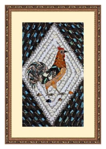 Rooster UV Digital Painted Frameless Glass Wall Art or Decor - Art Gallery EU - 1