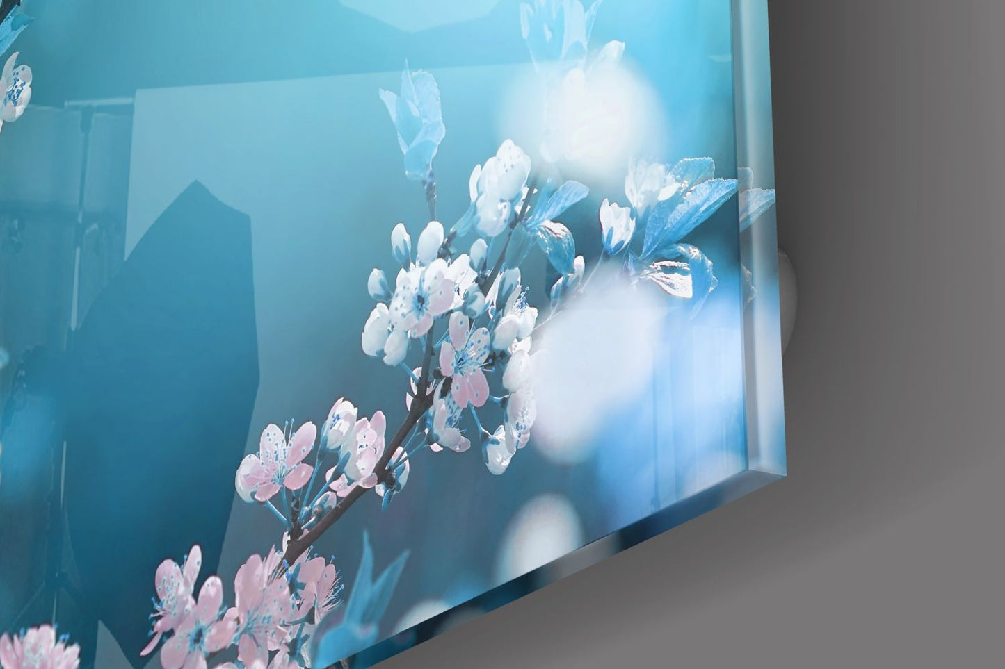 Spring Flowers UV Digital Painted Frameless Glass Wall Art or Decor - Art Gallery EU - 1