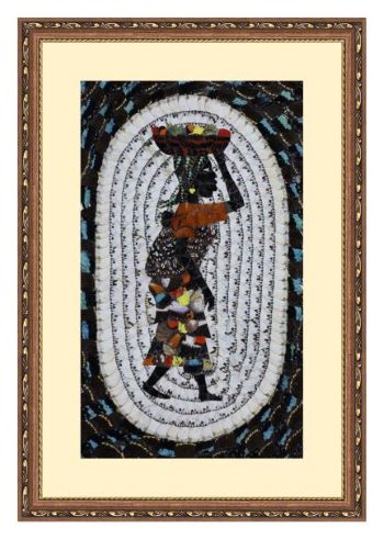 The-African Woman UV Digital Painted Frameless Glass Wall Art or Decor - Art Gallery EU - 2