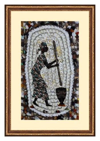 The-African Woman UV Digital Painted Frameless Glass Wall Art or Decor - Art Gallery EU - 4