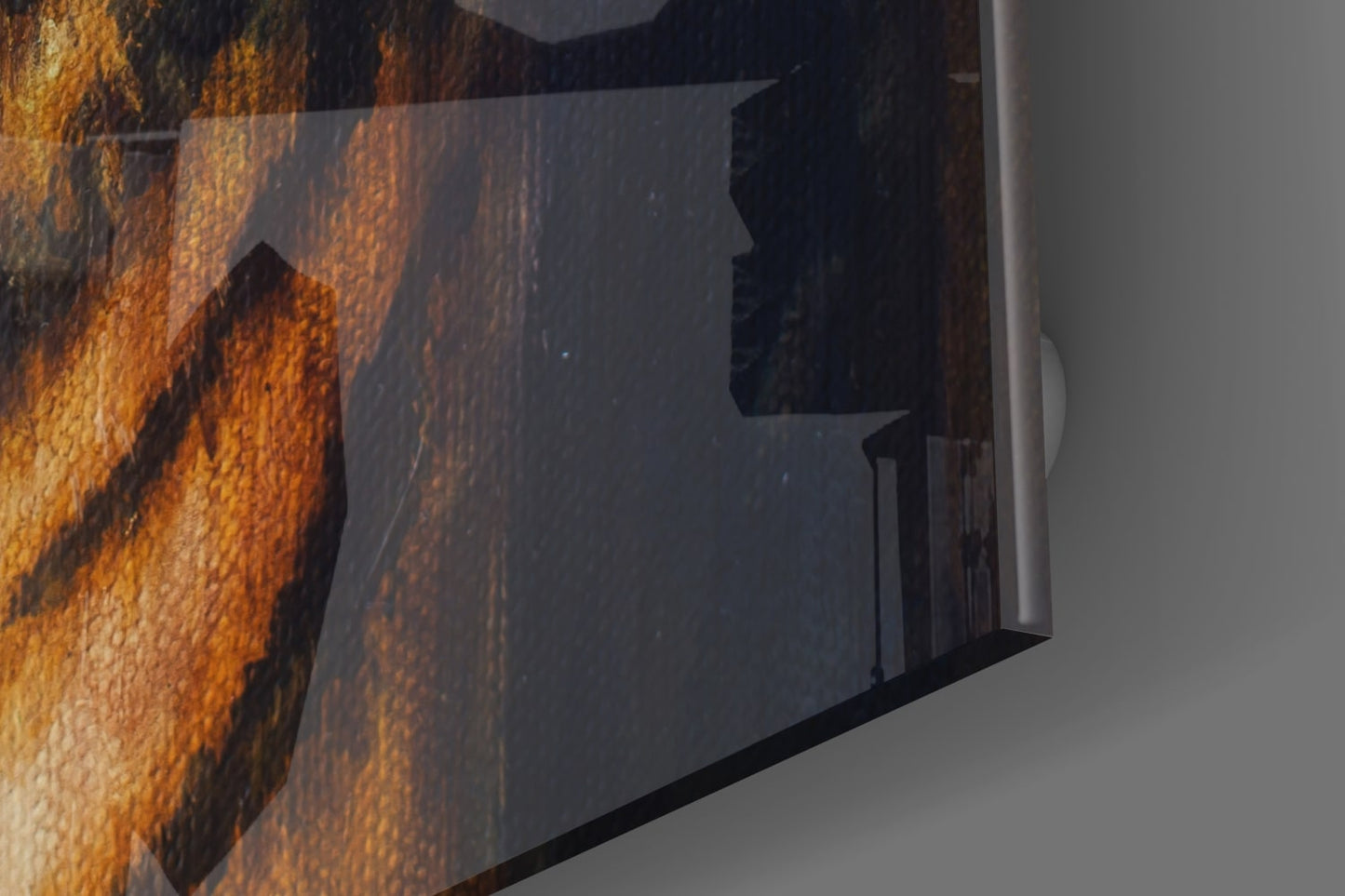 The Tiger UV Digital Painted Frameless Glass Wall Art or Decor - Art Gallery EU - 3