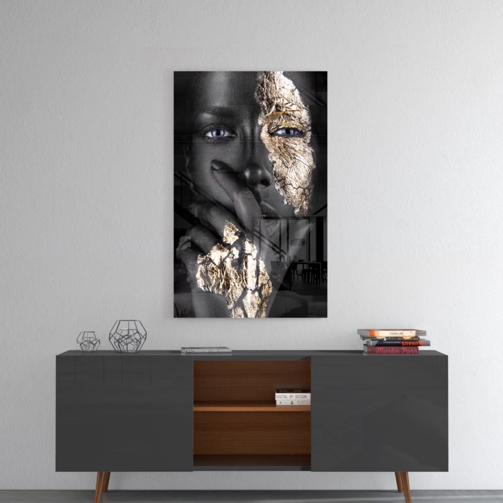 The Woman UV Digital Painted Frameless Glass Wall Art or Decor - Art Gallery EU - 4