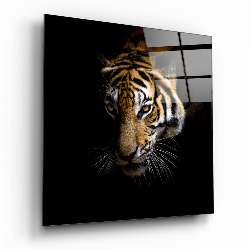 Tiger UV Digital Painted Frameless Glass Wall Art or Decor - Art Gallery EU - 2