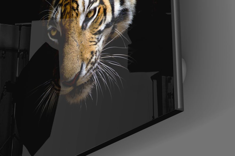 Tiger UV Digital Painted Frameless Glass Wall Art or Decor - Art Gallery EU - 3