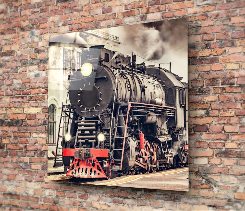 Train UV Digital Painted Frameless Glass Wall Art or Decor - Art Gallery EU - 2