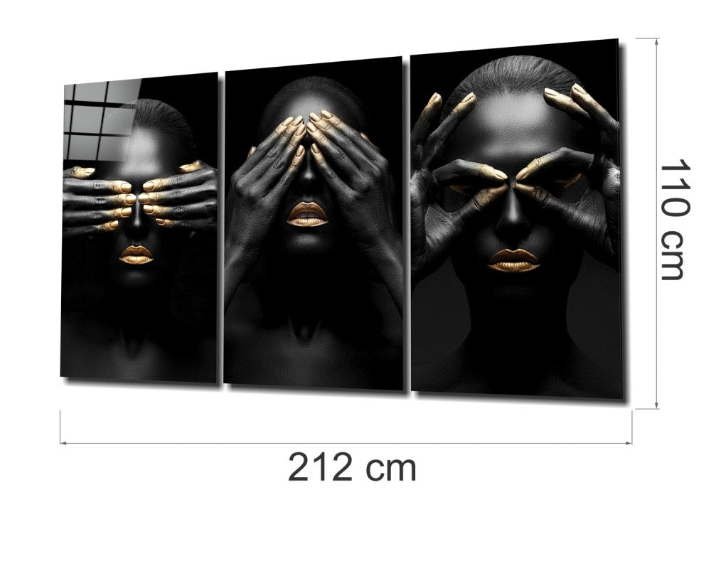 Woman and Flowers UV Digital Painted Frameless Glass Wall Art or Decor - Art Gallery EU - 5