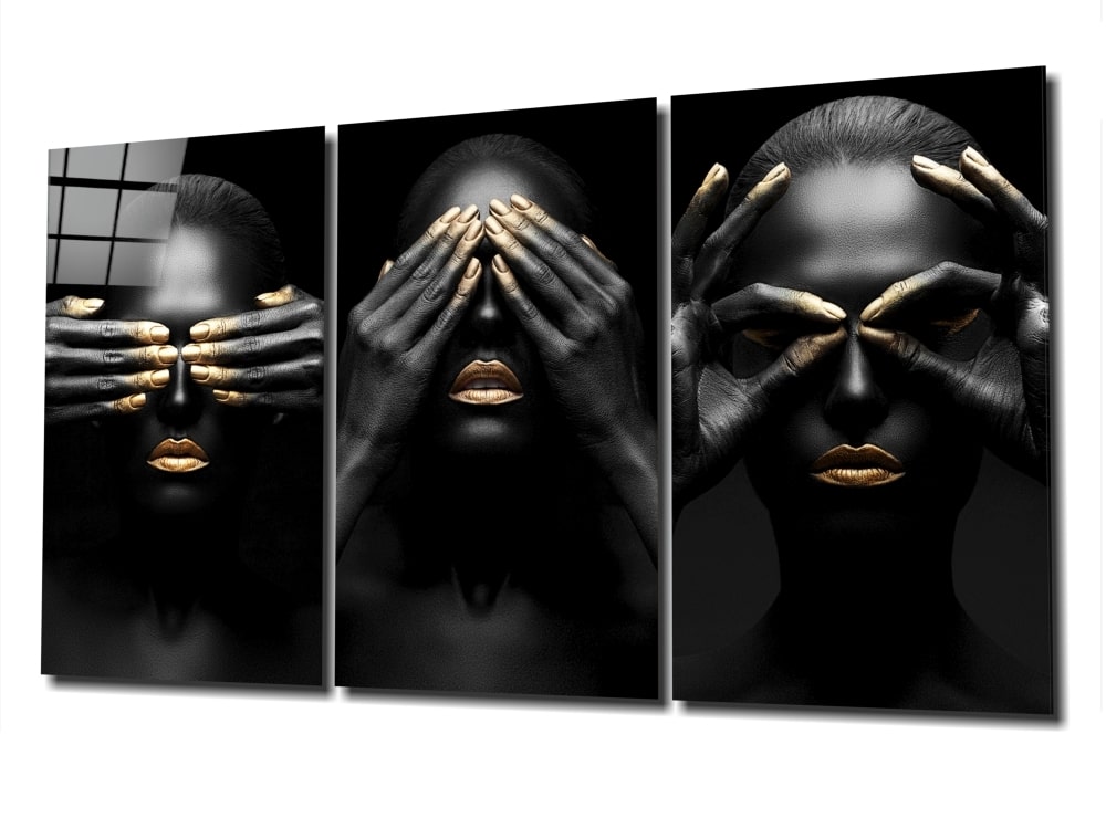 Woman and Flowers UV Digital Painted Frameless Glass Wall Art or Decor - Art Gallery EU - 6