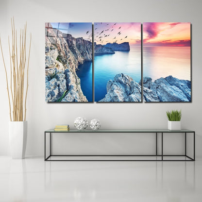 Coastal Mega UV Digital Painted Frameless Glass Wall Art or Decor - Art Gallery EU - 4