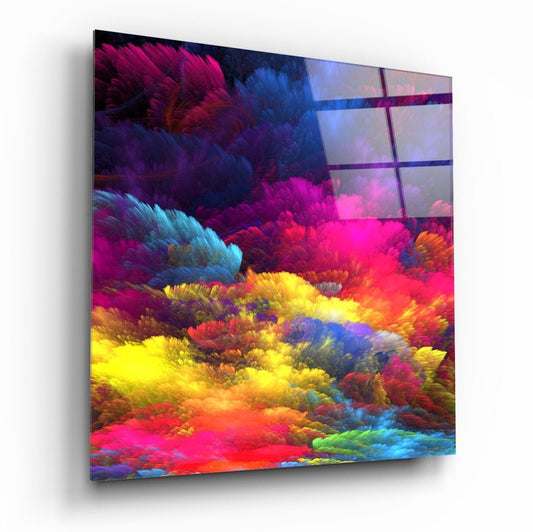 Color Burst UV Digital Painted Frameless Glass Wall Art or Decor - Art Gallery EU - 3