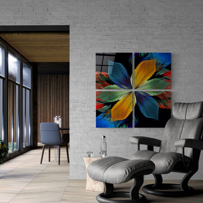 Fortune Flower Quadro UV Digital Painted Frameless Glass Wall Art or Decor - Art Gallery EU - 2