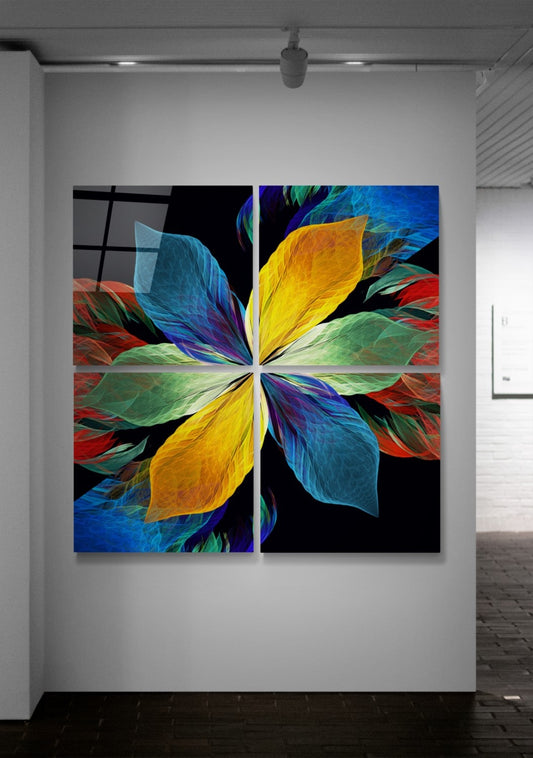 Fortune Flower Quadro UV Digital Painted Frameless Glass Wall Art or Decor - Art Gallery EU - 4
