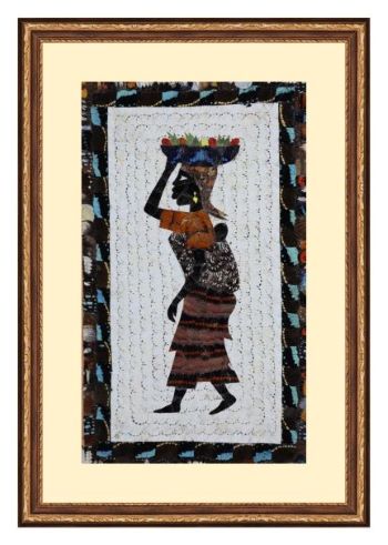 The-African Woman UV Digital Painted Frameless Glass Wall Art or Decor - Art Gallery EU - 1