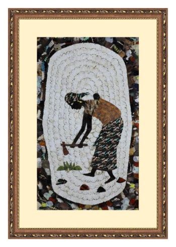 The-African Woman UV Digital Painted Frameless Glass Wall Art or Decor - Art Gallery EU - 3