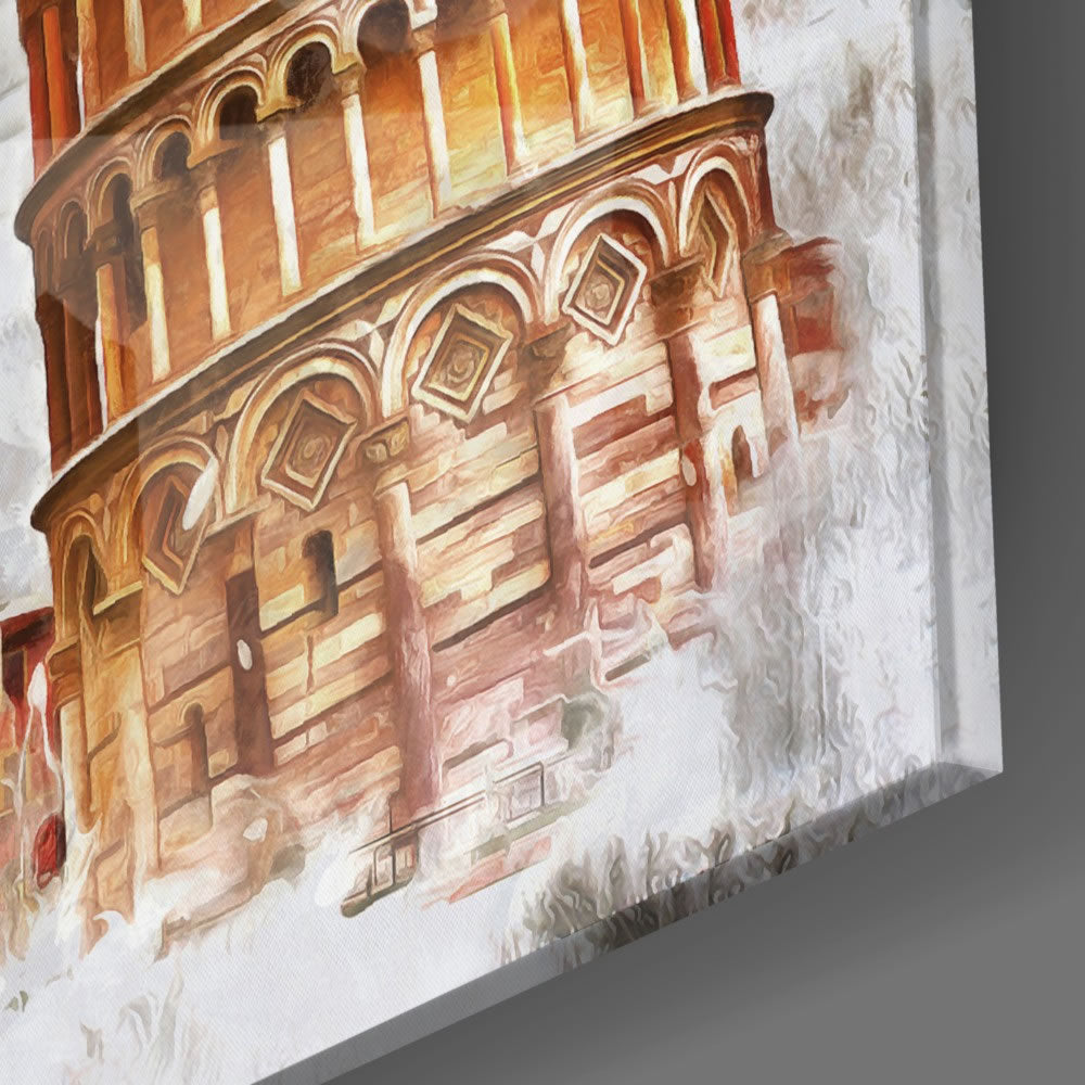 Towers Trio UV Digital Painted Frameless Glass Wall Art or Decor - Art Gallery EU - 3