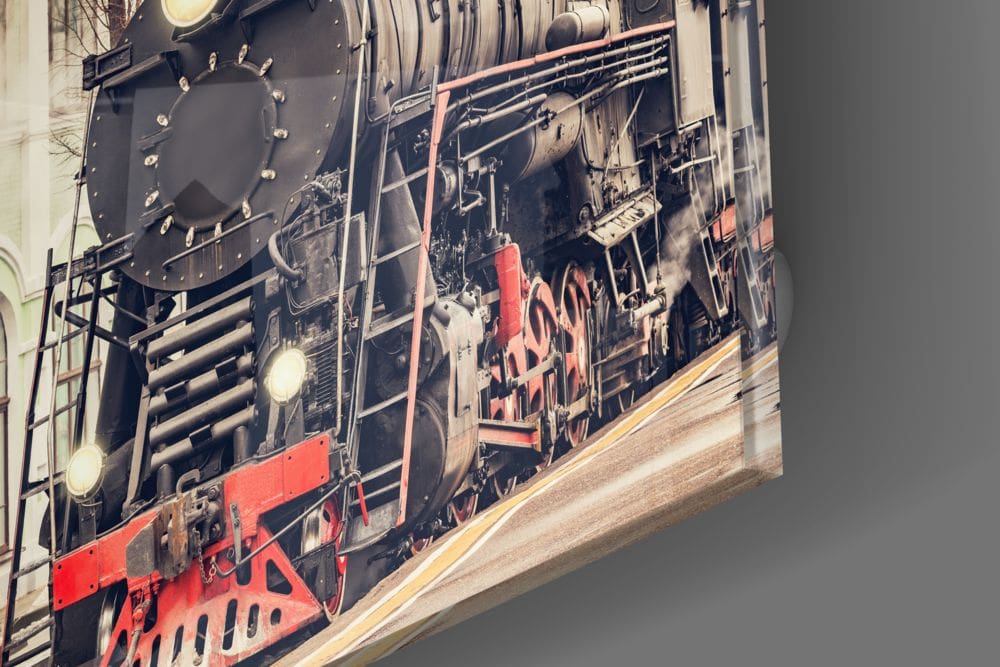 Train UV Digital Painted Frameless Glass Wall Art or Decor - Art Gallery EU - 1