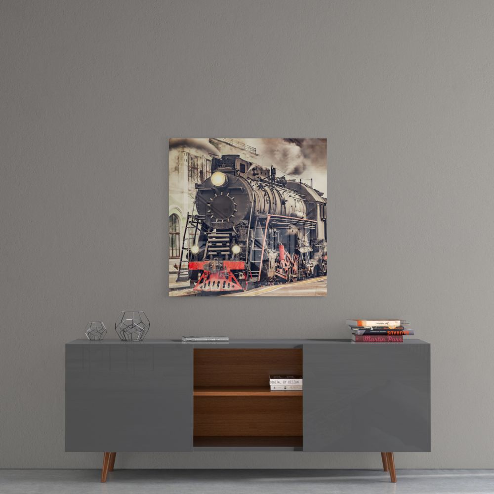 Train UV Digital Painted Frameless Glass Wall Art or Decor - Art Gallery EU - 4